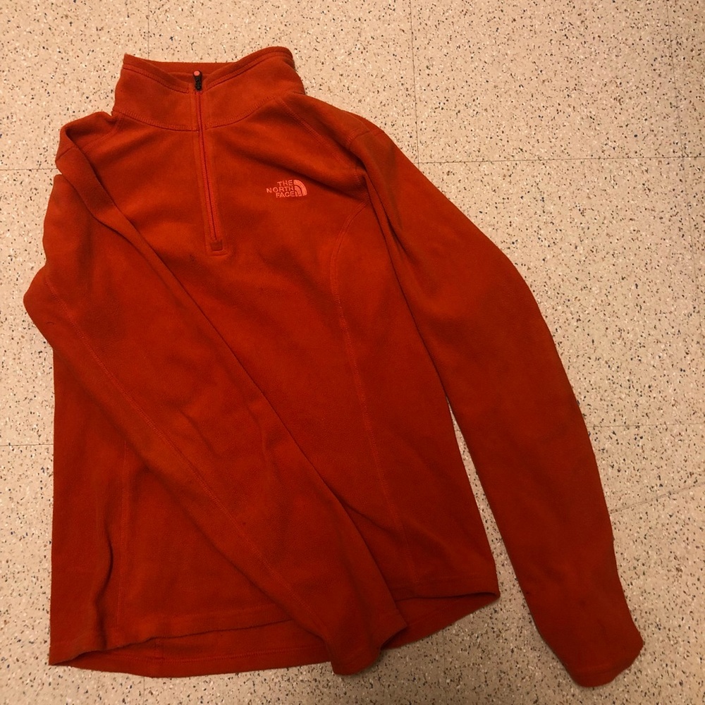 | CLOSET CLEANOUT| Orange NorthFace quarterzip